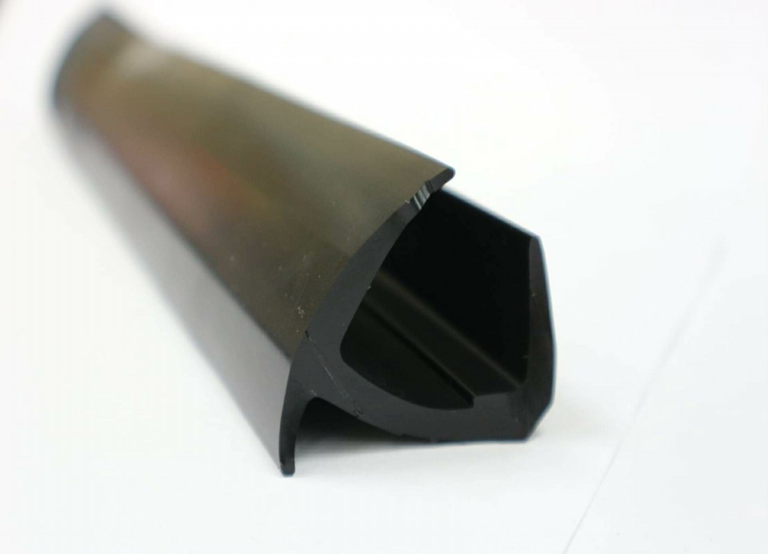au mètre EPDM Joint de bordure en U noir 12,1 mm de haut x 7,7 mm de large 